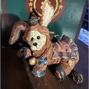Boyd’s Bears & Friends figurine. Bear dressed as a donkey